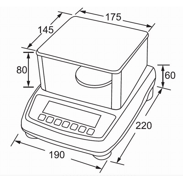 Přesná laboratorní váha Tscale NHB ... 150g / 0,001g