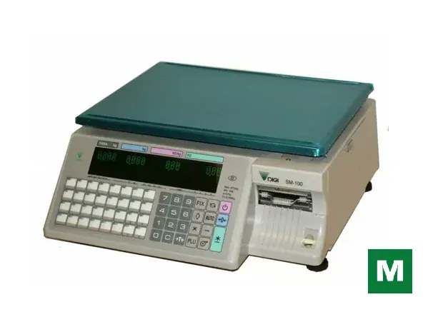 Váha s tiskem DIGI SM 100 B cejchovaná - starší